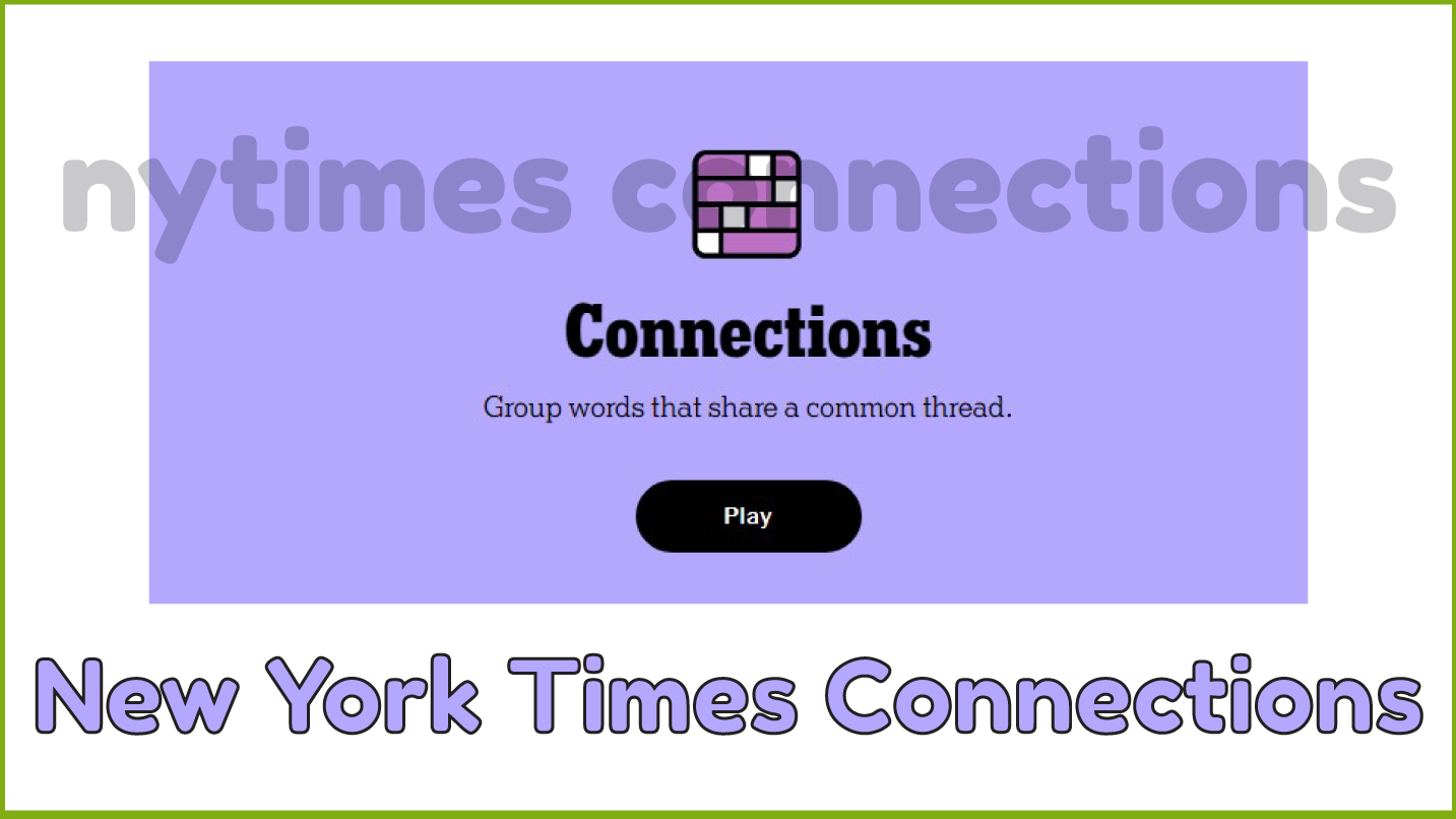 New York Times Connections