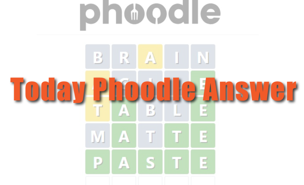 Today Phoodle Answer